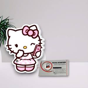 Paleta Magnética de Alta Calidad con Forma de Diamante para Extensiones de Pestañas Hello Kitty, Soporte Acrílico Personalizado para Artistas de Pestañas - Product Image 3