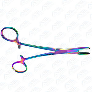 Portaagujas Olsen Hegar con Revestimiento de Titanio Multicolor, Mordazas Cruzadas Dentadas y Ranuradas, Portaagujas Olsen Hegar Médico - Product Image 4