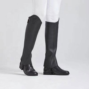 Cow Leather Equipment Genuine Leather <b>Half</b> <b>Chaps</b> Top Quality <b>Half</b> <b>Chaps</b> Horse Riding <b>Half</b> <b>Chaps</b> - Product Image 4