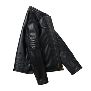 2026 OEM Service <b>Men's</b> <b>Leather</b> <b>Jacket</b> with Stand Collar and Embroidery Custom Color Full Sleeve Winter Breathable - Product Image 3