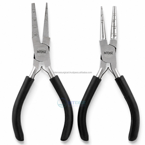 Pince à boucler professionnelle en acier inoxydable (2 pièces) – Outil de fabrication de bijoux pour fils ronds et carrés, kit de façonnage de boucles OEM pour le bricolage - Product Image 2