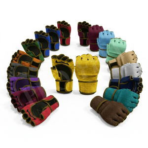 Gants de combat MMA 100% haute qualité, sans doigts, pour entraînement, boxe, fitness, équipement sportif, logo personnalisé - Product Image 1