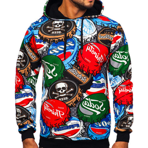 Sudadera con Capucha Casual para Hombre, Estampada, 100% Algodón, Invierno, Forro Polar Suave, Diseño Gráfico, Estilo Urbano - Product Image 6