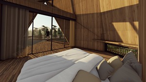 Serres préfabriquées en bois de 20 pieds et 40 pieds, design industriel moderne 100 % écologique, garantie 5 ans pour usage extérieur, hôtels - Product Image 2