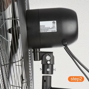 Ventilatore industriale da parete in metallo ad alta velocità da 20 pollici a 3 velocità Max. Ventilatore oscillante commerciale e residenziale da 4650 CFM con spina tipo AU - Product Image 6