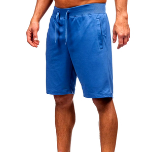 Pantalones Cortos Deportivos de Algodón 100% de Alta Calidad para Hombre, Diseño de Logotipo Personalizado, Estilo Fitness Medio, Decoración con Patrón Sólido, Bolsillos de Tela de Malla - Product Image 5