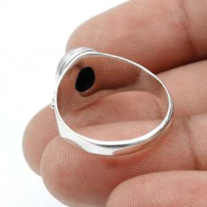 Wholesale 925 Sterling Silver Handmade Bohemian <b>Ring</b> With High Quality Bezel Set Oval Cut <b>Garnet</b> Gemstone GRA Certified Jewelry - Product Image 4