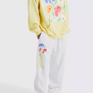 Men's Yellow Hooded Sweatshirt Full Sleeve Solid Color Casual Loose Fit Cotton Pullover With Side Pockets Streetwear - Product Image 4