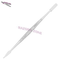Pousse-cuticules professionnel double tête de haute qualité, efficace, en acier inoxydable réutilisable, outil de manucure pour le nettoyage des ongles