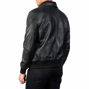 High Quality Men's <b>Slim</b> <b>Fit</b> Leather <b>Jacket</b> Latest Design Winter Casual Wear New Arrival <b>jacket</b> for men - Product Image 4