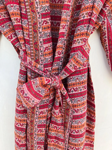 Vintage Silk <b>Kimono</b> Indian Robe Sari <b>Kimono</b> Recycled Silk <b>Kimono</b> - Product Image 3