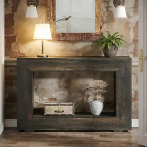 Consolle Rustica in Legno Stile Fattoria con Vano Contenitore per Ingresso o Divano - Categoria Prodotti: Consolle - Product Image 5