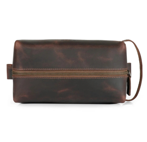 Bolsa de Cosméticos de Cuero Rojo, Tamaño Mediano, Cierre de Cremallera, Asa Suave, Estuche Portátil para Artículos de Aseo, Organizador de Viaje - Product Image 2
