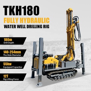 TieKeHan OEM/ODM Foreuse sur chenilles pour puits d'eau et de boue, DTH, profondeur 180m 200m 300m, avec composants essentiels et moteur - Product Image 2