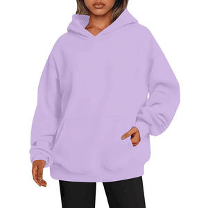 Sudadera con Capucha para Mujer, Color Marrón, Estilo Casual, Manga Larga, Ropa Urbana, Personalizable OEM - Product Image 1
