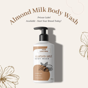 Gel Douche au Lait d'Amande Naturel Bio Éclaircissant Nourrissant Écologique Adoucit la Peau Usage Quotidien Élimine les Impuretés Blanc - Product Image 3