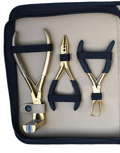 MIANBRO ENTERPRISES Stainless Steel Hair Extension Tools <b>Kit</b> MB-ZS-1160 Tape-In Pliers Micro-Link Removal Pliers <b>Beads</b> Crimping - Product Image 5