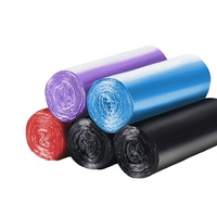 Sacs poubelle noirs robustes et résistants, biodégradables, en plastique, rouleau de sacs poubelle, grand format, 13 à 30 gallons, LDPE HDPE, vente en gros d'usine
