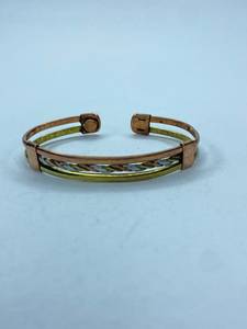 Quality Handicrafts Women's Classic Fashion Brass Copper Cuff <b>Bracelet</b> Twisted Wire 2 Color Customized Packing Direct - Product Image 5