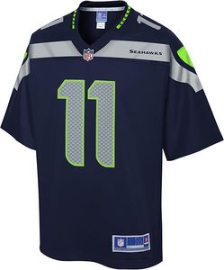 Seattle Seahawks Smith-Njigba 11 Jersey Maillot de football en polyester bleu marine pour hommes et femmes personnalisé - Product Image 2