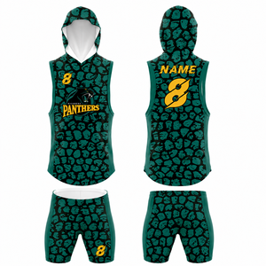 Uniforme de Fútbol Americano 7v7 con Capucha y Estampado de Leopardo, Personalizado con Logotipo Sublimado, Compresión para Hombre, Secado Rápido, para Adultos - Product Image 4