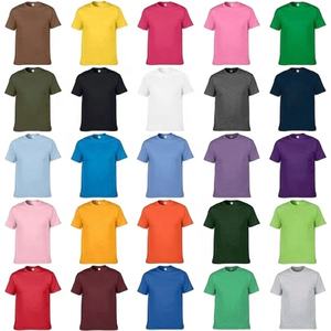 Camiseta ecológica lisa de algodón 100% de alta calidad para hombre, estampado personalizado, cuello redondo, MOQ bajo, directo de fábrica desde la India - Product Image 2