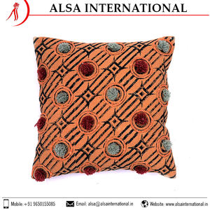 100% Cotton Cushion Covers Custom Printed Bulk Supplier Product Eco-Friendly with Embroidered Striped Pattern for Home Hotel Use - Product Image 3