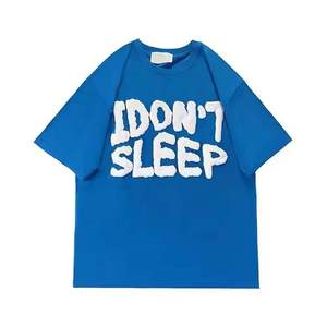 เสื้อยืดคอกลมทรงโอเวอร์ไซส์ผ้าฝ้ายคลาสสิกสำหรับผู้ชาย ขายส่ง พร้อมบริการสกรีนลายพิมพ์นูนตามแบบที่ต้องการ - Product Image 2