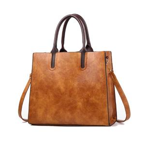 Bolso de Hombro de Piel Sintética Bicolor para Mujer, con Cierre, Moderno, Amplio Espacio de Almacenamiento, para Uso Diario, Casual, Compras y Trabajo - Product Image 2