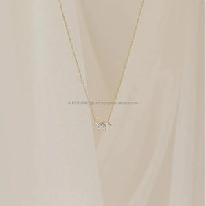 จี้เพชรรูปทรงเก๋/แลปเกียโกลด์เติบโตทอง14K สำหรับงานหมั้นของผู้หญิงหรืองานแต่งงานเครื่องประดับที่สง่างามไอเดียของขวัญ - Product Image 1