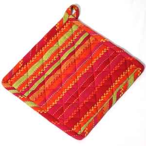 Meilleures ventes : Nouveaux maniques de four et dessous de plat en toile 100% coton et coton recyclé, avec design jacquard et technique de tissage, pour la cuisine - Product Image 5