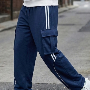 Pantalones tácticos de lona de algodón con diseño de líneas verticales para hombre, pantalones de camuflaje para senderismo, caza, con múltiples bolsillos, estilo cargo, safari. - Product Image 1