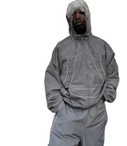 Nuevo Chándal de Alta Calidad para Hombre, Chaqueta Cortavientos, Traje de Entrenamiento, Conjunto de Chándal Cortavientos de Nailon Vintage para Hombre - Product Image 3