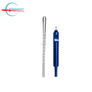 Cánula de infiltración para lifting facial Medipower Instruments MPI de acero inoxidable con mango de potencia y 22 orificios laterales múltiples |   Injerto de Grasa - Product Image 4