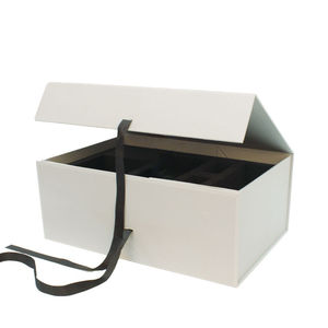 Custom Logo Rigid Ribbon Magnetic <b>Gift</b> <b>Box</b> with EVA Foam Insert Luxurious <b>Wedding</b> Paper Packaging for Small Business - Product Image 3