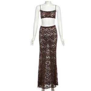 Sexy Black Lace Straight Bodycon Mini Club Dress <b>Spaghetti</b> Strap Sheer Layer Natural Waistline Adult Wear - Product Image 6