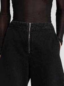 Women's Loose Fit Breathable Fleece <b>Jogger</b> Trousers Custom Logo Printed Mid Waist Casual Flat Front Design for Winter Plain Dyed - Product Image 5