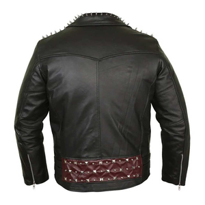 New Design 2026Women Leather <b>Jacket</b> studs & Spikes <b>zip</b> <b>up</b> Closure for <b>Women</b> Biker Studded <b>Jacket</b> With Solid Color <b>Women</b> - Product Image 4