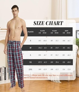 Pantalones de Vestir Casuales para Hombre, Cintura Elástica con Cordón Ajustable, Corte Clásico, Ligeros, Estampado a Cuadros - Product Image 5