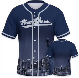 Maillot de baseball/softball sublimé jaune-vert uni pour homme, manches courtes, col en V, pull-over, uniforme d'équipe personnalisé, 100 % polyester - Product Image 1