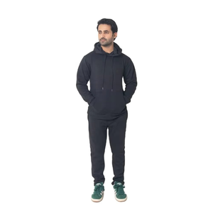 Conjunto Deportivo de Invierno Unisex Resistente, Sudadera con Capucha y Pantalones, 100% Algodón, Proveedor de Ropa Deportiva OEM ODM - Product Image 5