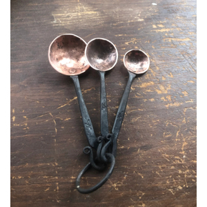 Simple Design Set of 3 <b>Measuring</b> <b>Spoon</b> Manufacturer Of Copper <b>Measuring</b> <b>Spoon</b> With Long Black Color Handle Vintage Stylish Set - Product Image 2