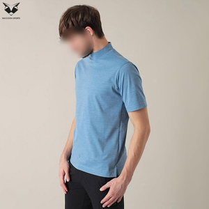 Camisetas de cuello simulado para adultos, de corte regular, color liso, fáciles de usar, cómodas, para crear tu propio estilo, con precio razonable. - Product Image 3