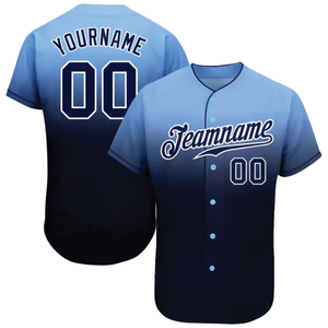 Maillot de baseball personnalisé en jersey dégradé rouge et noir avec impression par sublimation et broderie pour femme - Product Image 3