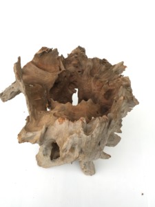 Decoración de jardín para el hogar, maceta de plantación de flores, tocón de árbol, madera Natural - Product Image 5