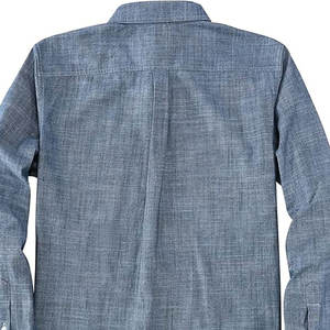 Camisa de Trabajo Clásica de Manga Larga para Hombre, Camisa Casual de Algodón Premium con Botones y Dos Bolsillos en el Pecho - Product Image 3