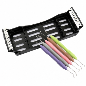 Lot de 5 instruments dentaires en composite avec manche en silicone antidérapant et cassette, certifiés CE - Product Image 6