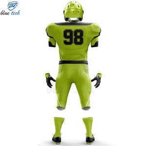 OEM Custom Breathable American Football Uniform Set with Short Sleeve Sublimation Jersey Pants Team Name Number & Logo - Product Image 3