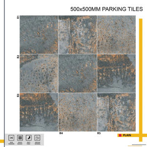 กระเบื้องปูพื้นกลางแจ้งทนทานต่อสภาพอากาศ ขนาด 500x500 มม. ออกแบบมาเพื่อทนต่อความชื้น ความร้อน และแรงกระแทกในการติดตั้งภายนอกอาคาร - Product Image 1