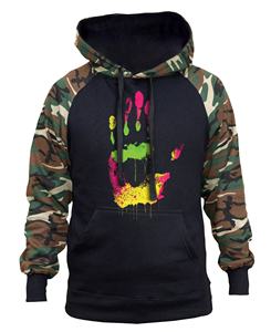 Jersey deportivo de invierno de poliéster 100% para hombre, nuevos diseños, sudadera de béisbol con capucha de camuflaje sublimado con mangas raglán - Product Image 6